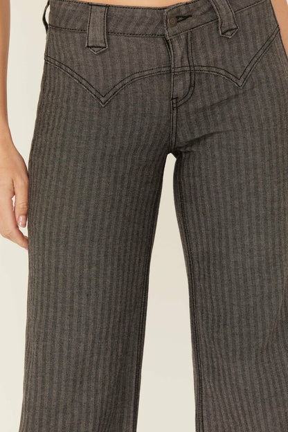 Idyllwind Women | Annex Herringbone Revel Mid Rise Stretch Trouser Pants
