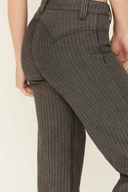 Idyllwind Women | Annex Herringbone Revel Mid Rise Stretch Trouser Pants