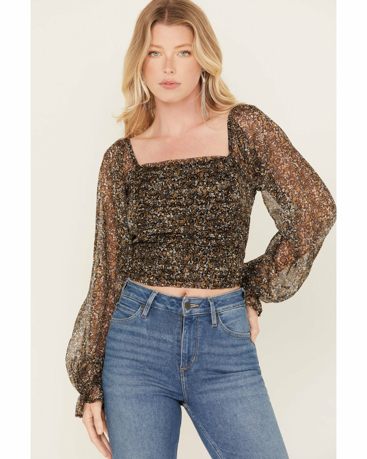 Idyllwind Women | Susie Ditsy Floral Print Long Sleeve Top