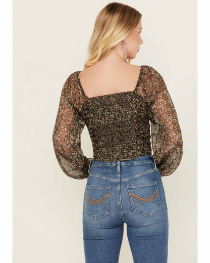 Idyllwind Women | Susie Ditsy Floral Print Long Sleeve Top