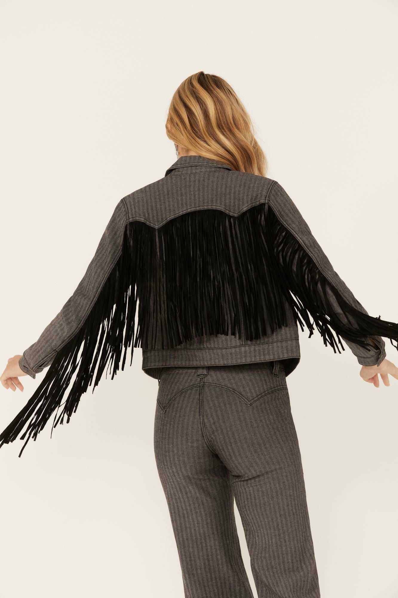 Idyllwind Women | Annex Herringbone Fringe Jacket