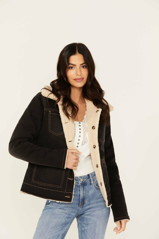 Idyllwind Women | Blackburn Reversible Denim Sherpa Jacket