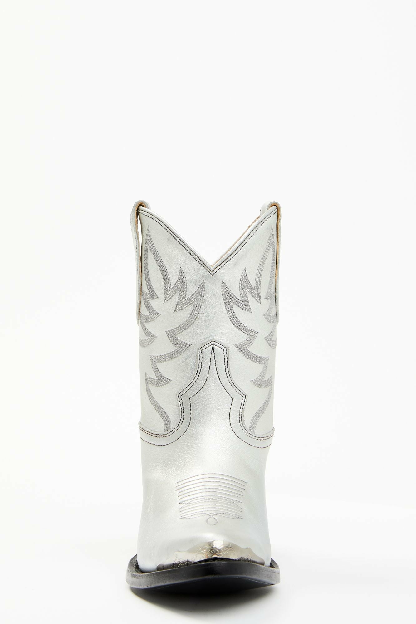 Idyllwind Women | Wheels Silver Leather Western Booties - Round Toe