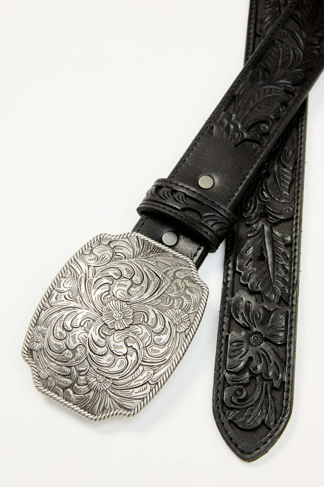 Idyllwind Women | Westerly Drive Black Tooled Belt