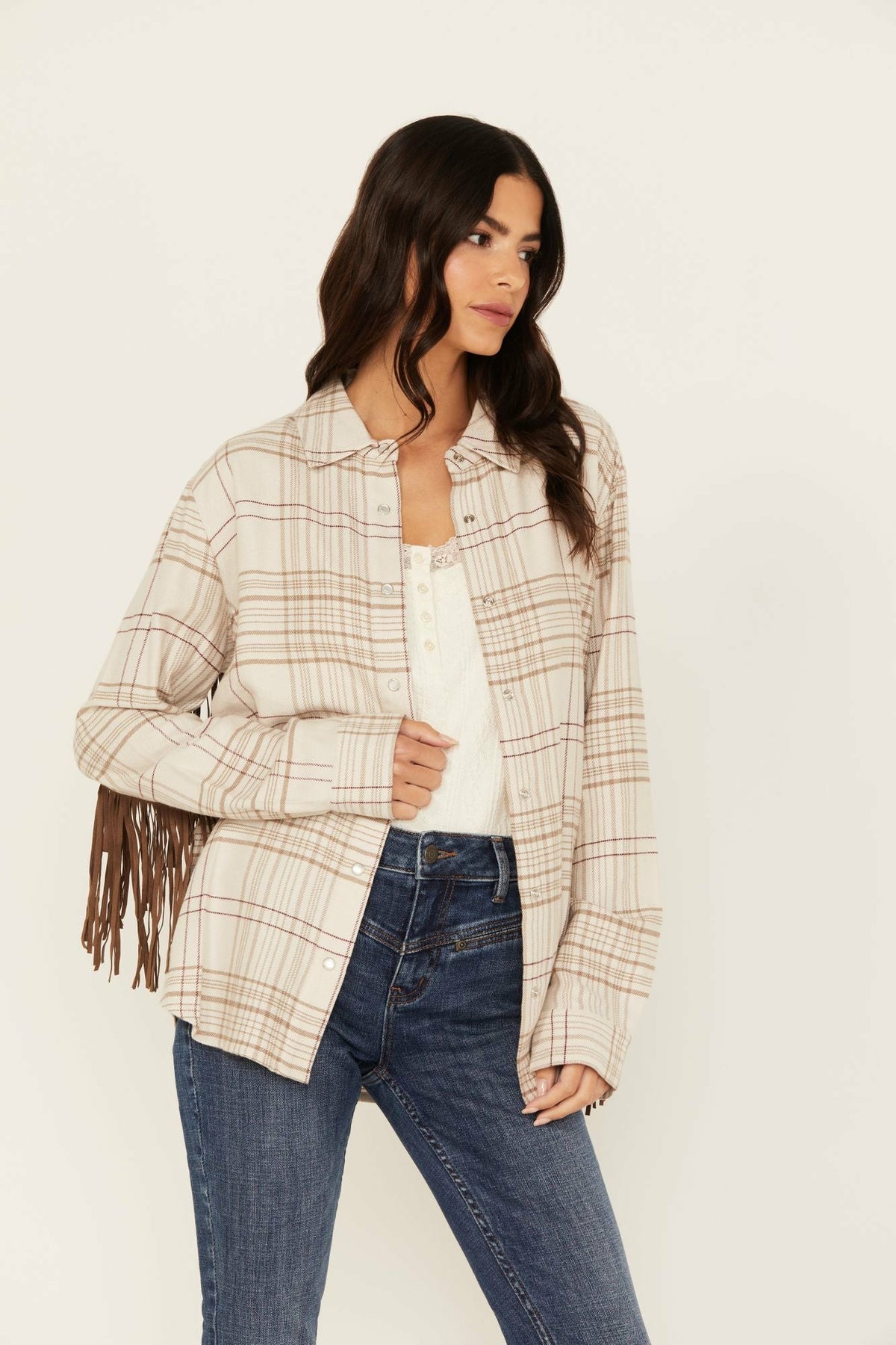 Idyllwind Women | Kingfish Fringe Flannel Shirt