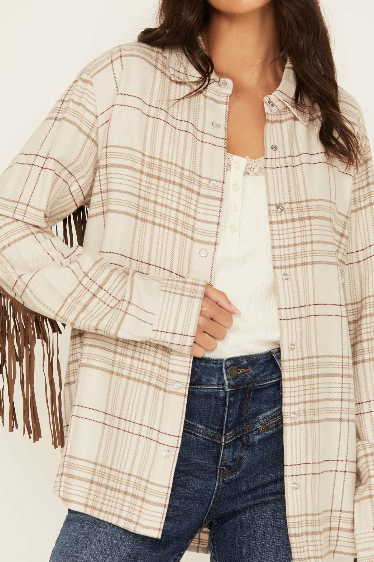 Idyllwind Women | Kingfish Fringe Flannel Shirt