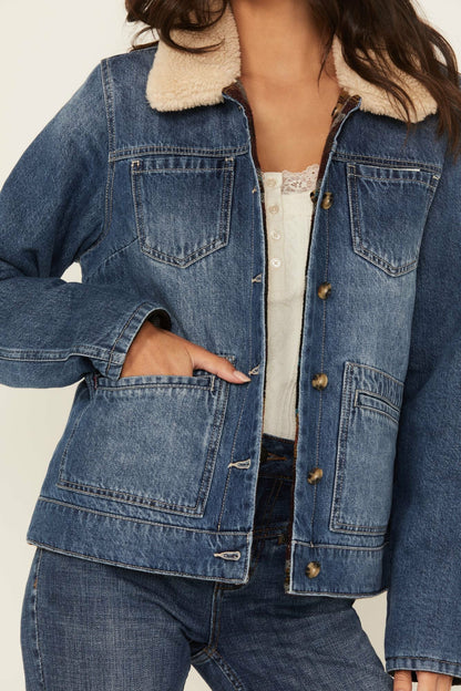 Idyllwind Women | Alcott Reversible Denim / Blanket Jacket