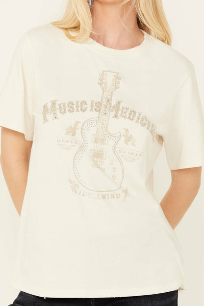 Idyllwind Women | Rollingwood Guitar Graphic Short Sleeve Tee