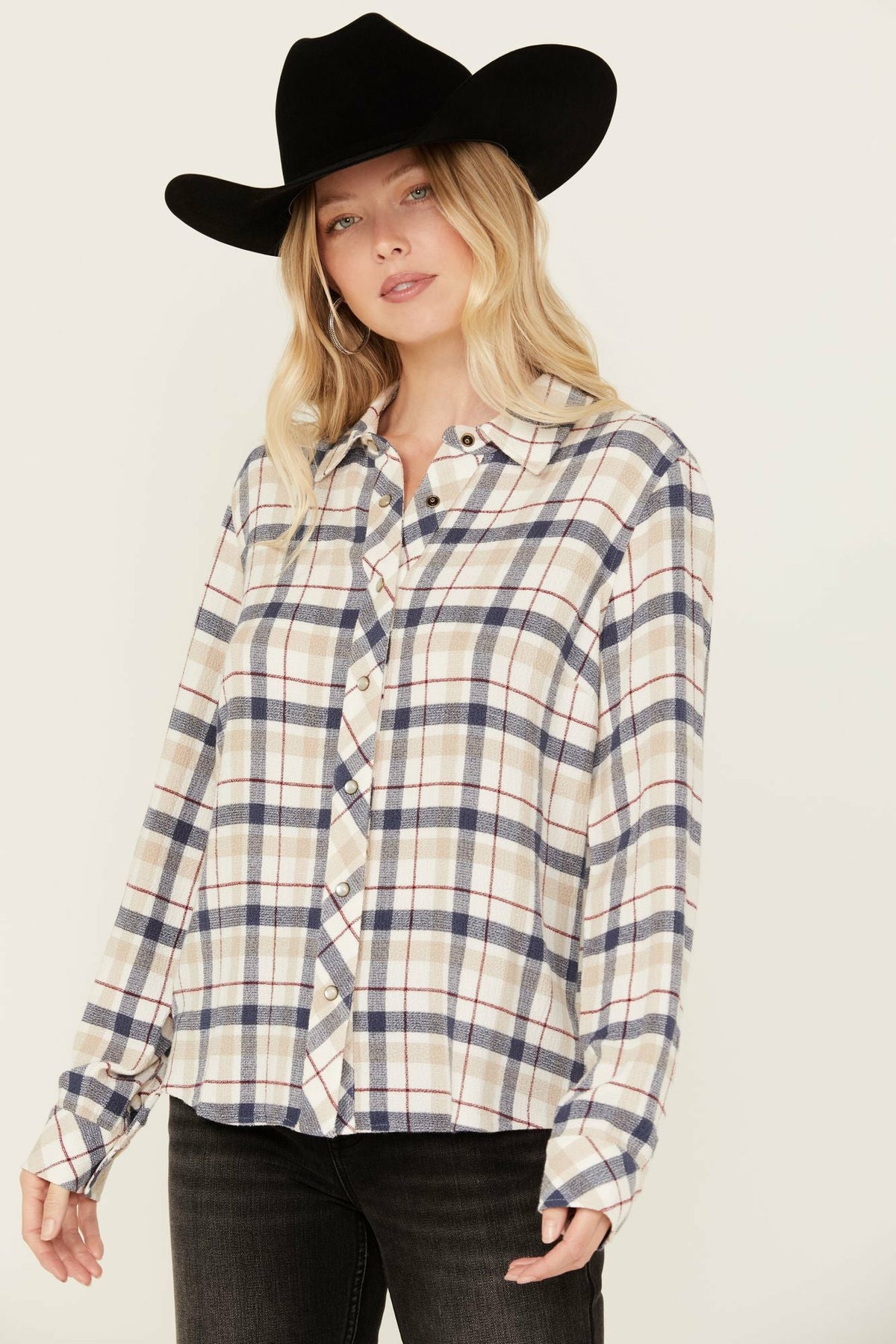 Idyllwind Women | Binkley Featherlight Plaid Print Pearl Snap Western Shirt