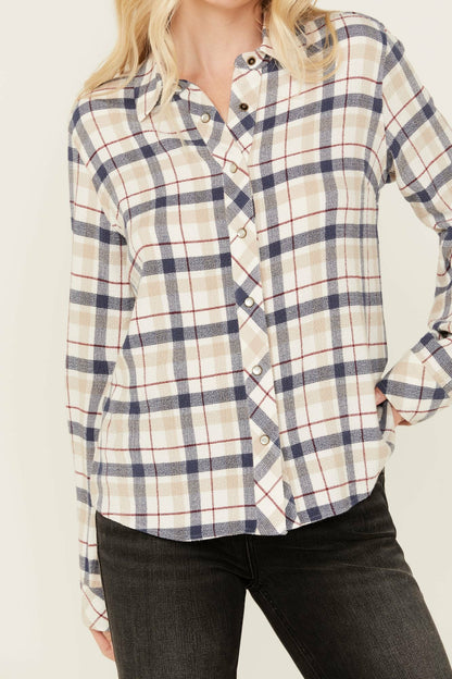 Idyllwind Women | Binkley Featherlight Plaid Print Pearl Snap Western Shirt