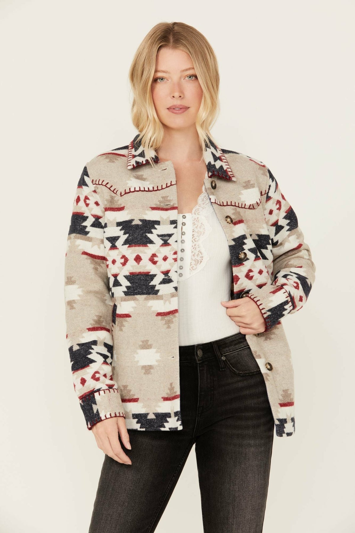 Idyllwind Women | Esterbrook Southwestern Print Blanket Shacket