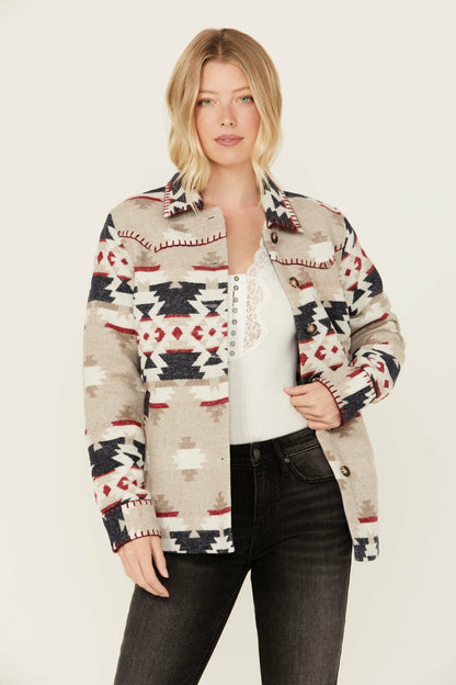 Idyllwind Women | Esterbrook Southwestern Print Blanket Shacket