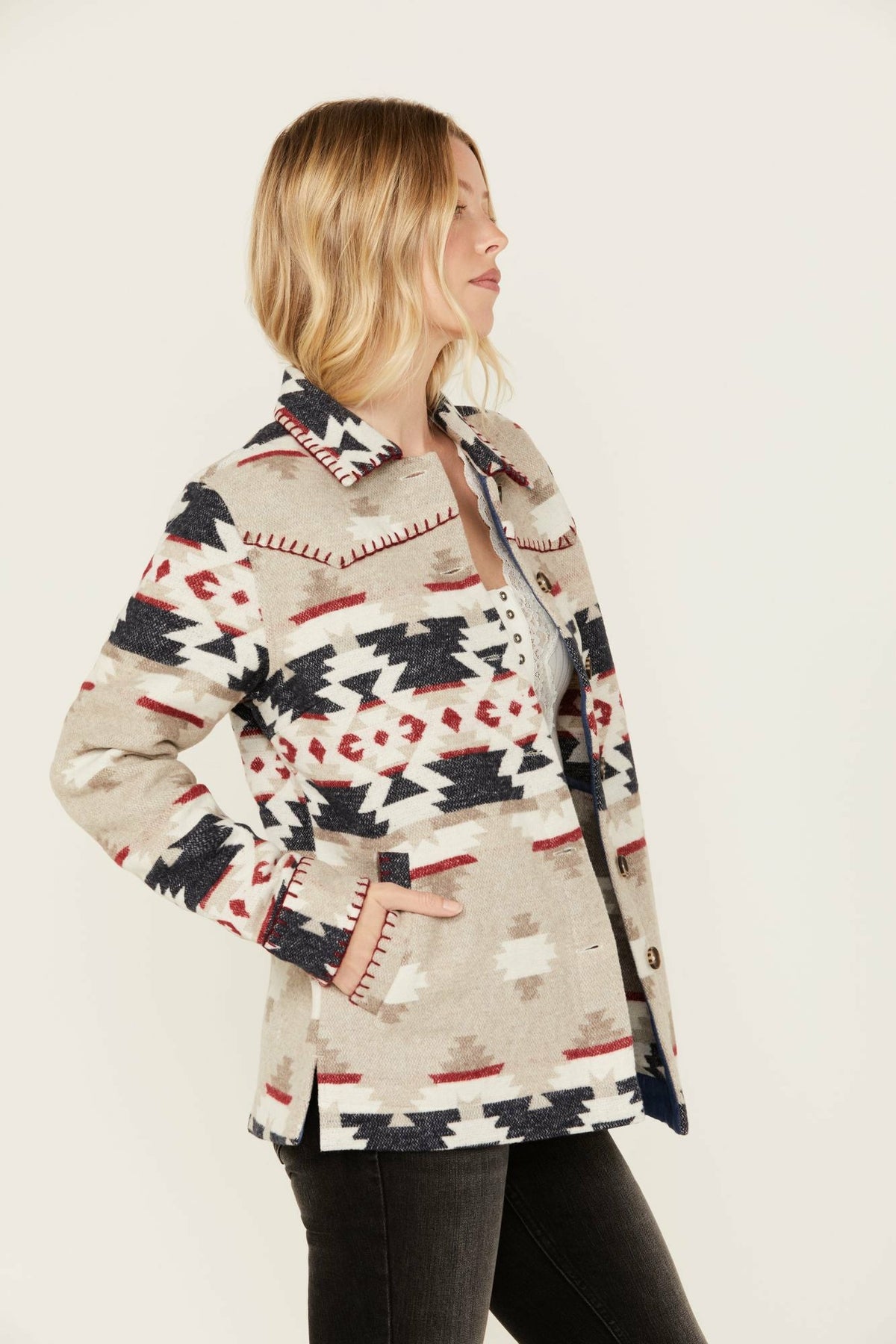 Idyllwind Women | Esterbrook Southwestern Print Blanket Shacket