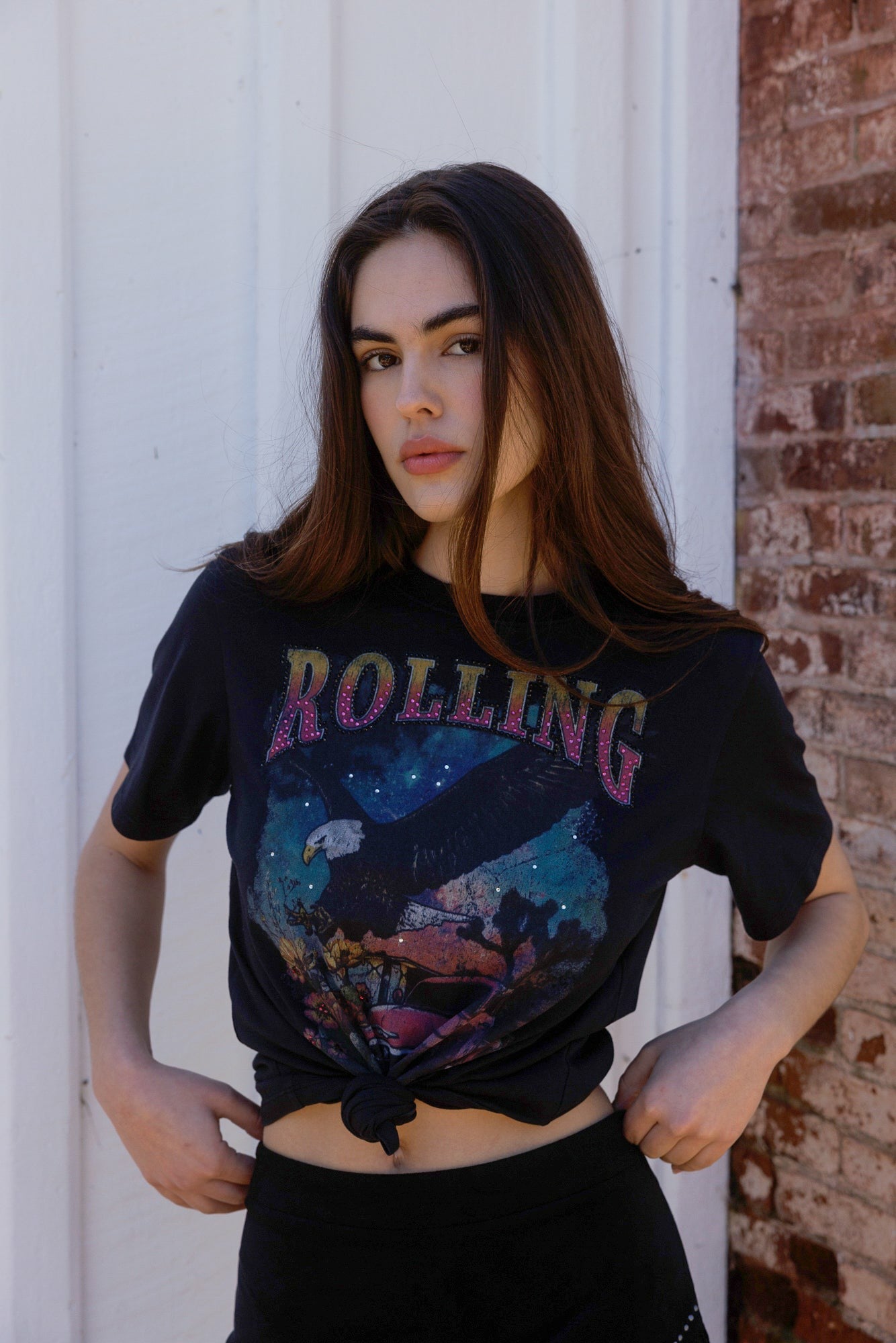 Idyllwind Women | Rolling Rhinestone Short Sleeve Graphic Tee