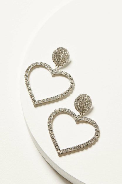 Idyllwind Women | Jeanette Heart Rhinestone Earrings