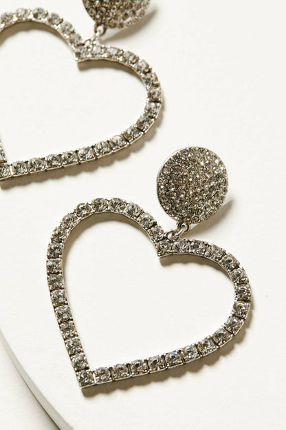 Idyllwind Women | Jeanette Heart Rhinestone Earrings