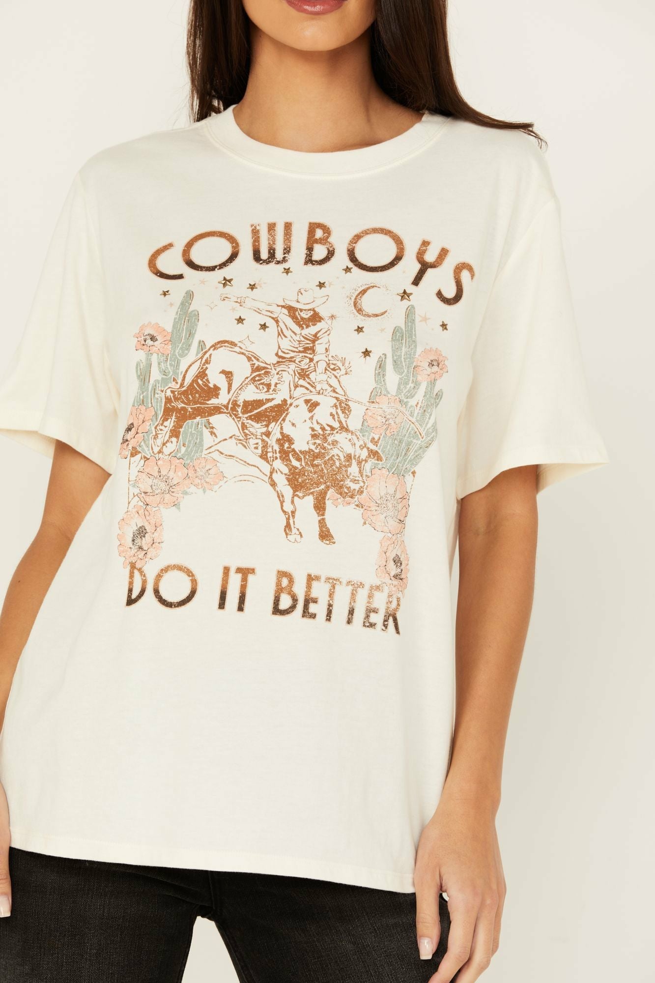 Idyllwind Women | Cowboys Do It Better Embellished Short Sleeve Graphic Tee