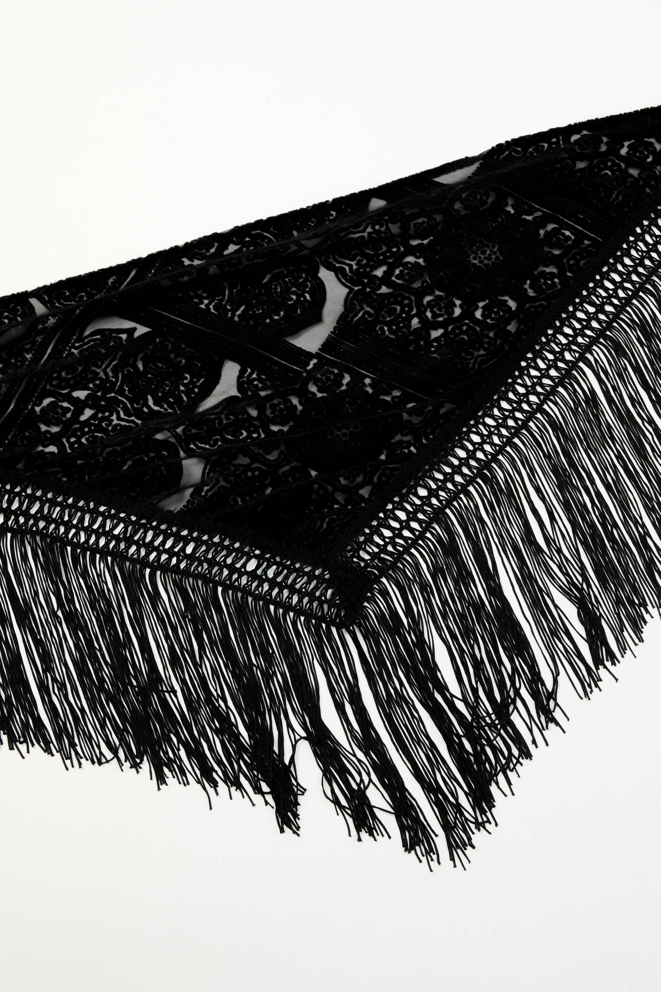 Idyllwind Women | Camillia Velvet Burnout Fringe Scarf