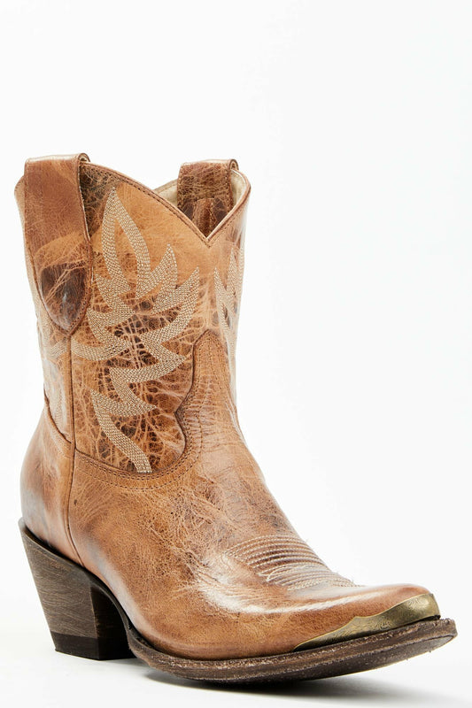 Idyllwind Women | Wheels Dublin Taupe Leather Western Booties - Round Toe