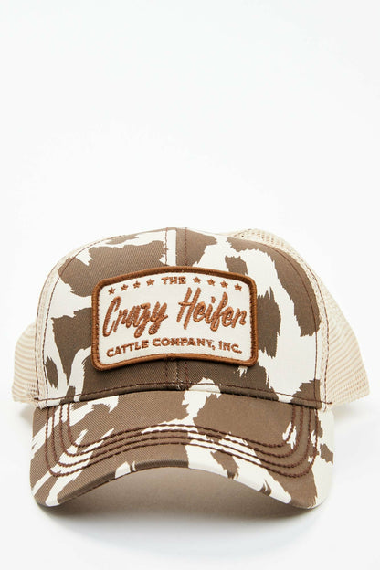 Idyllwind Women | Crazy Heifer Cow Print Baseball Cap