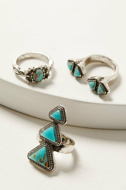Idyllwind Women | Clarion Antique Silver Ring Set - 5 Piece