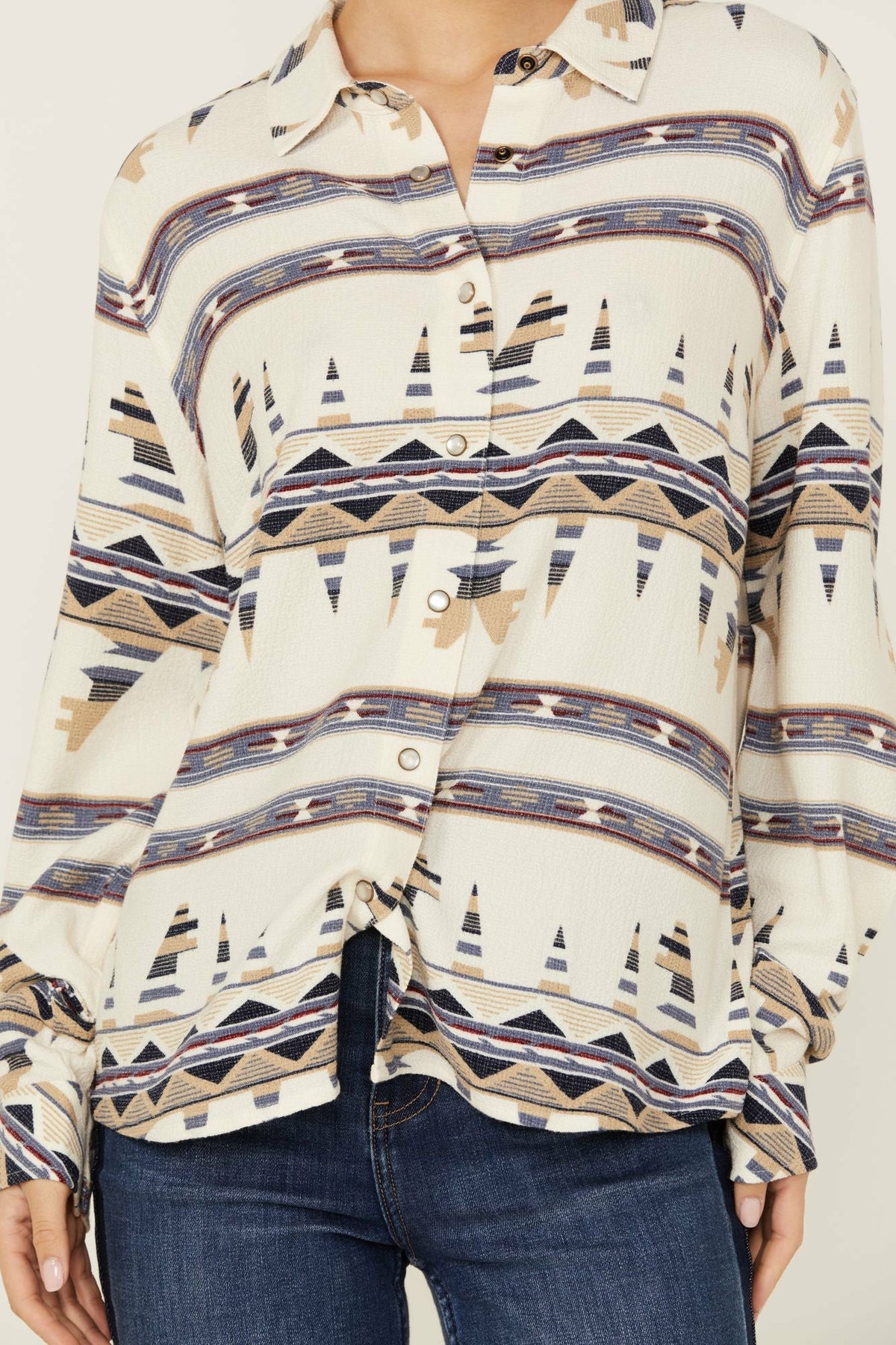 Idyllwind Women | Featherlight Printed Long Sleeve Pearl Snap Western Shirt