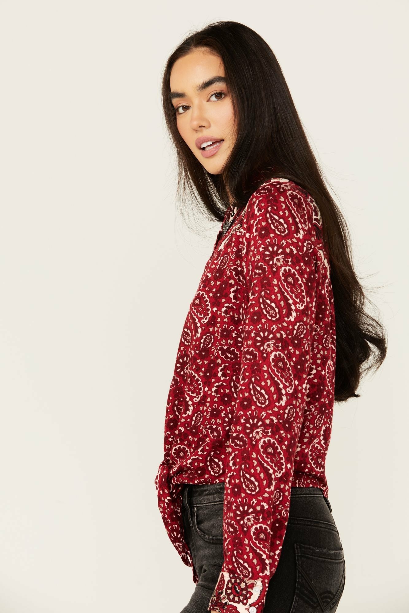 Idyllwind Women | Erwin Printed Tie Front Shirt