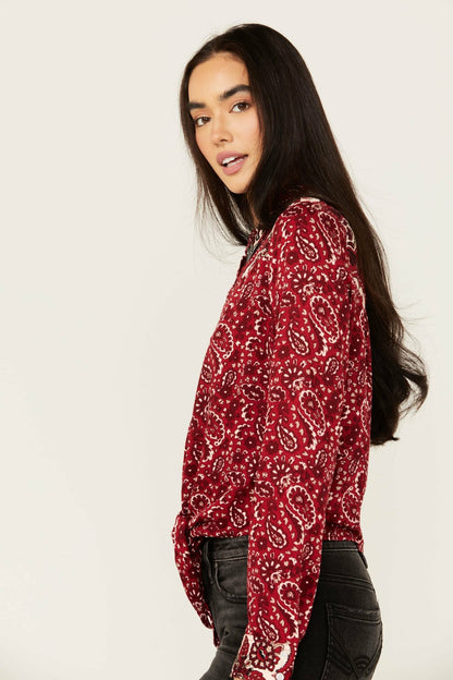Idyllwind Women | Erwin Printed Tie Front Shirt
