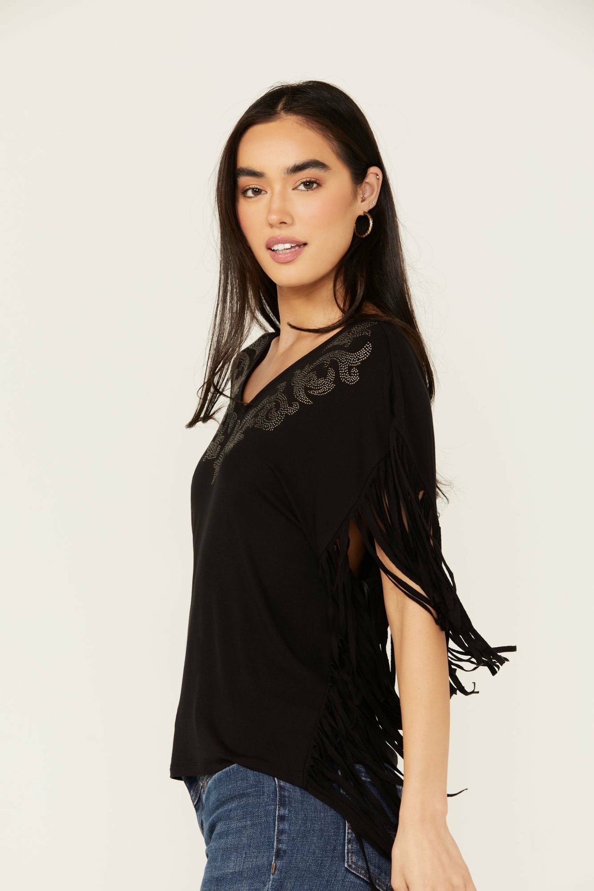 Idyllwind Women | Milner Fringe Short Sleeve Studded Shirt