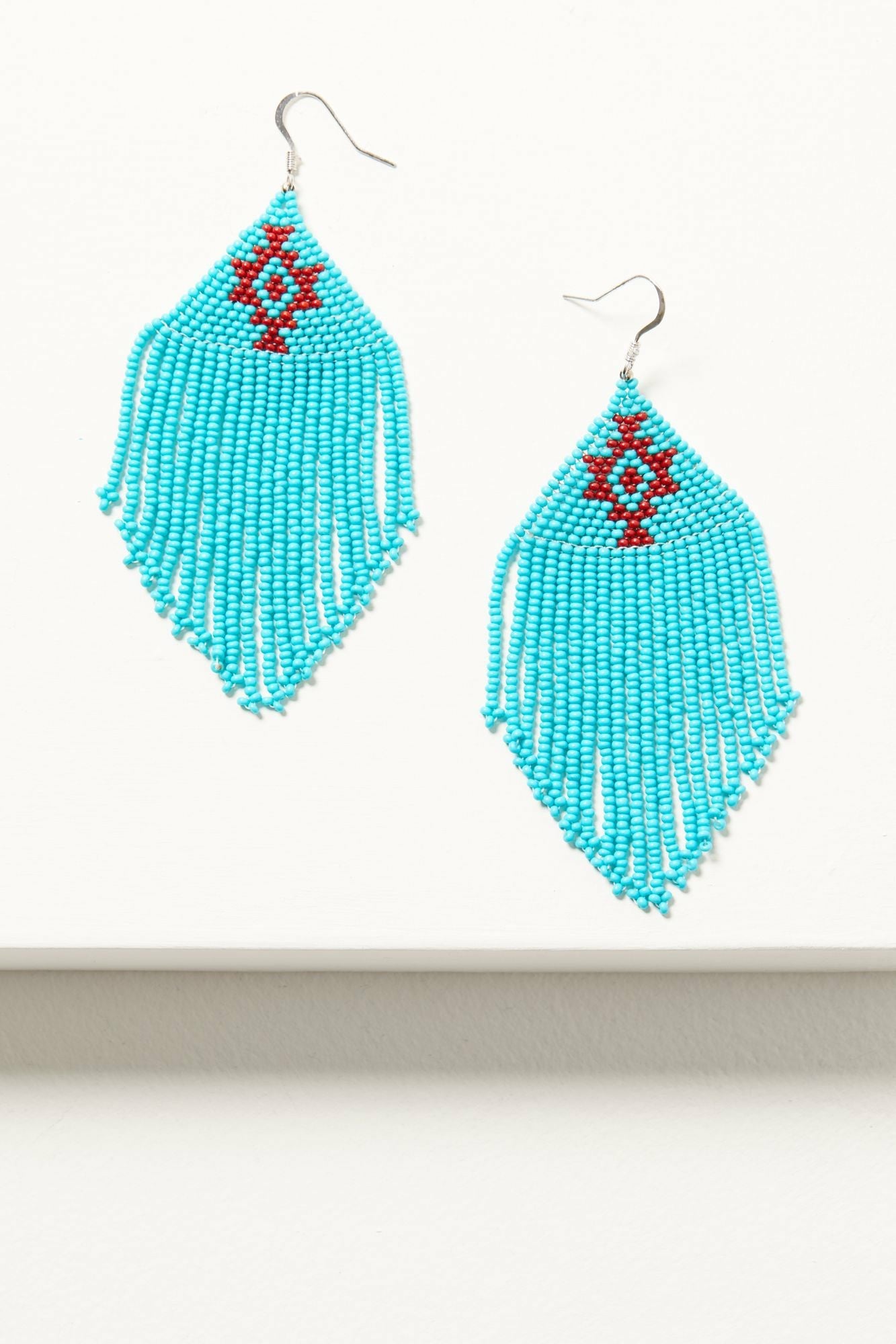 Idyllwind Women | Quinley Turquoise Beaded Fringe Earrings