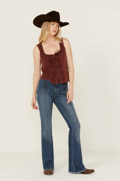 Idyllwind Women | Dark Wash Outlaw Super High Rise Bootcut Stretch Denim Jeans