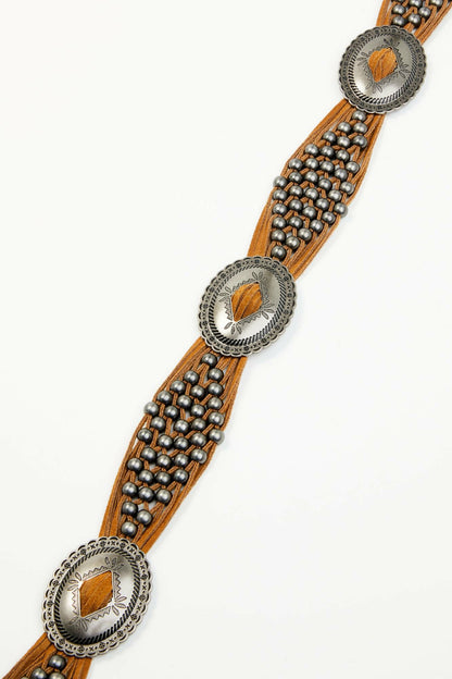 Idyllwind Women | Addison Leather Crochet Fringe Concho Belt