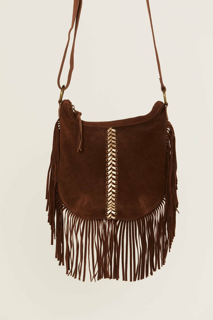 Idyllwind Women | Perlita Suede Fringe Crossbody Bag
