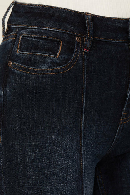 Idyllwind Women | Regent Dark Wash Gypsy High Rise Seamed Bootcut Comfort Stretch Denim Jeans