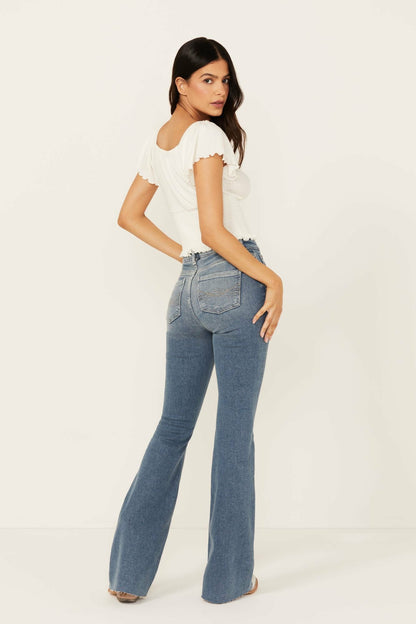 Idyllwind Women | Barnwell Medium Wash High Rise Flare Stretch Denim Jeans