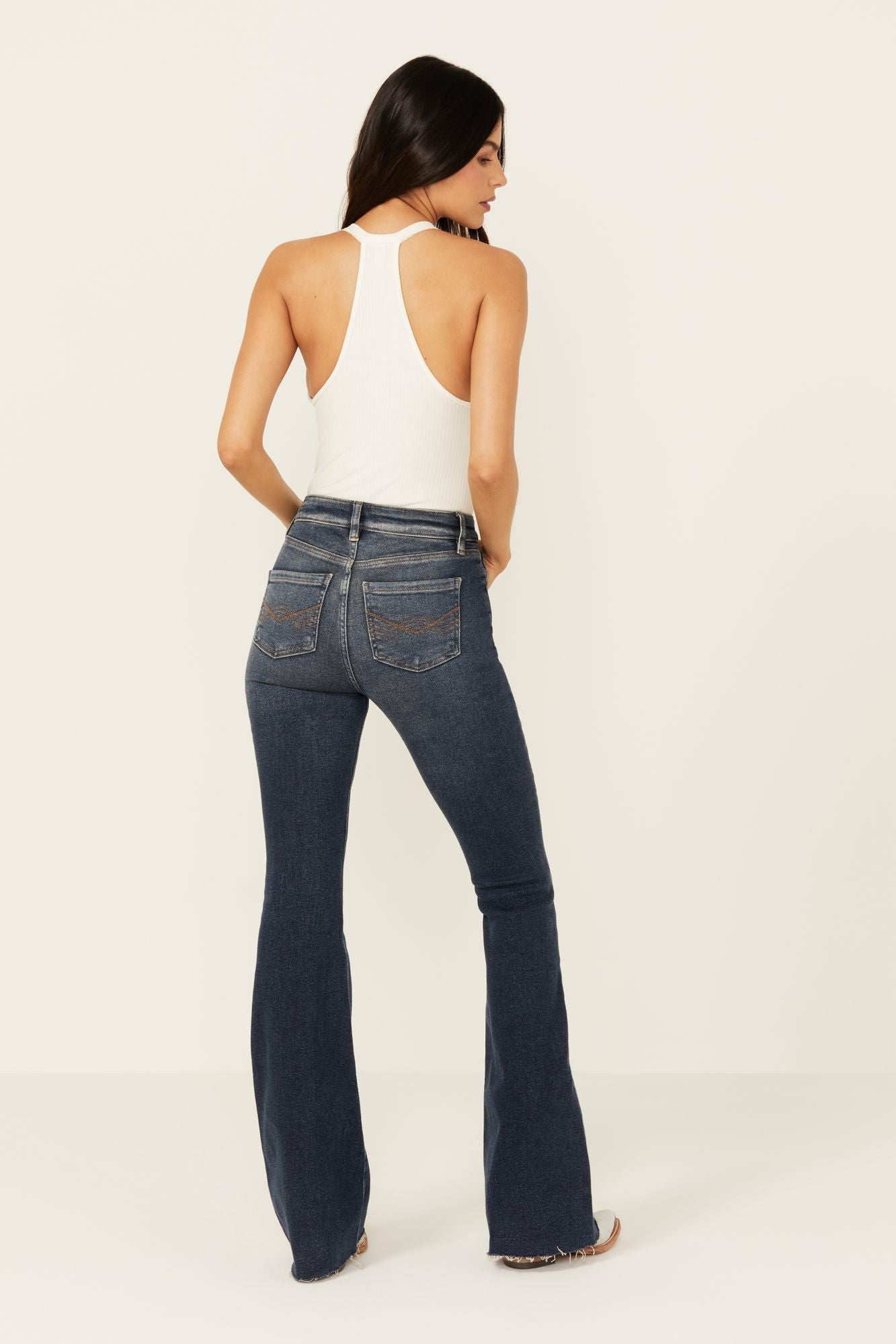 Idyllwind Women | Cannery Dark Wash Gypsy High Rise Flare Super Stretch Denim Jeans