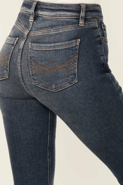 Idyllwind Women | Cannery Dark Wash Gypsy High Rise Flare Super Stretch Denim Jeans