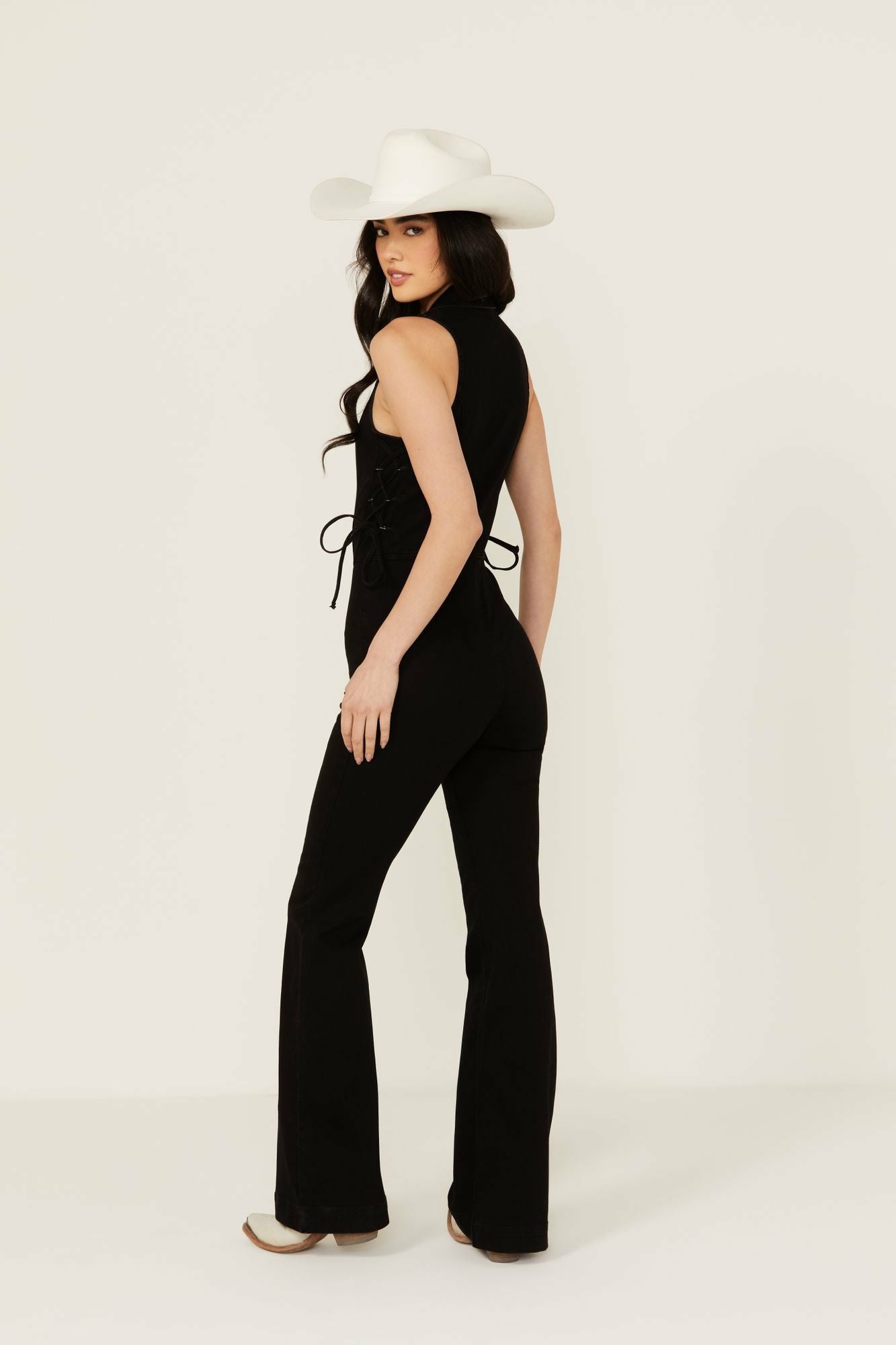 Idyllwind Women | Lawson Stretch Lace Detail Flare Jumpsuit