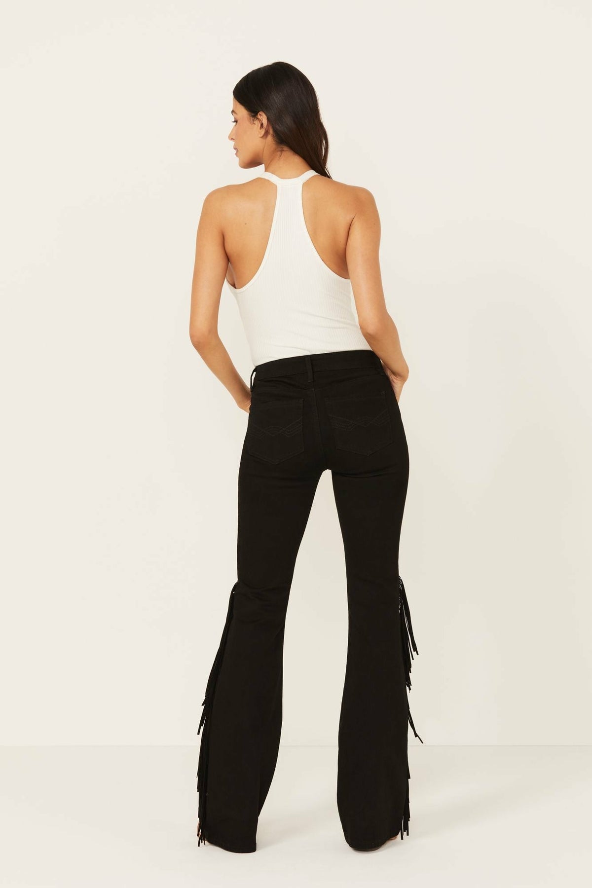 Idyllwind Women | Danby Drive Rebel Mid Rise Suede Fringe Comfort Stretch Denim Jeans