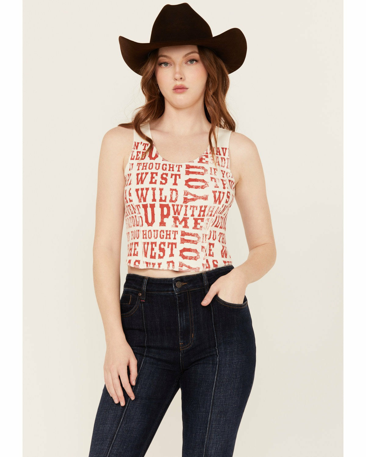 Idyllwind Women | Rhett The West Was Wild Graphic Rib Knit Tank