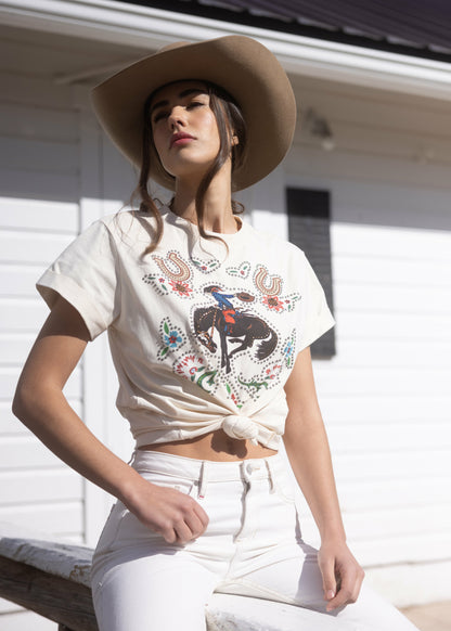 Idyllwind Women | Rowena Embellished Short Sleeve Graphic Tee