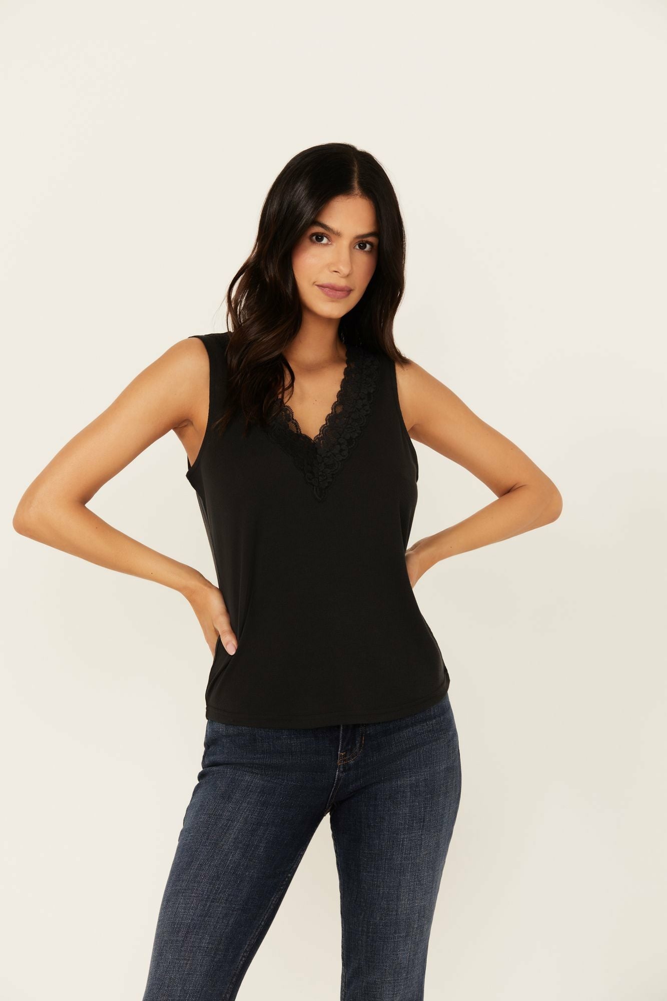Idyllwind Women | Resha Lace Rib Knit Cami