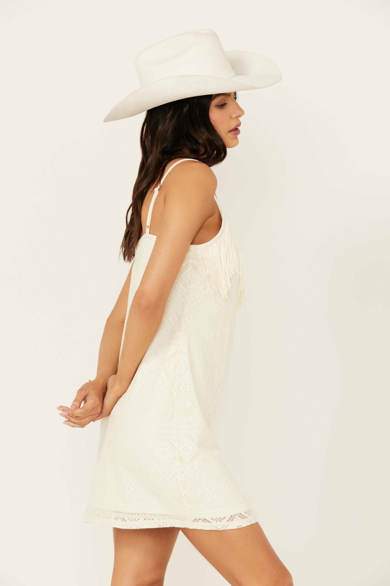 Idyllwind Women | Barbie Lace Fringe Mini Dress