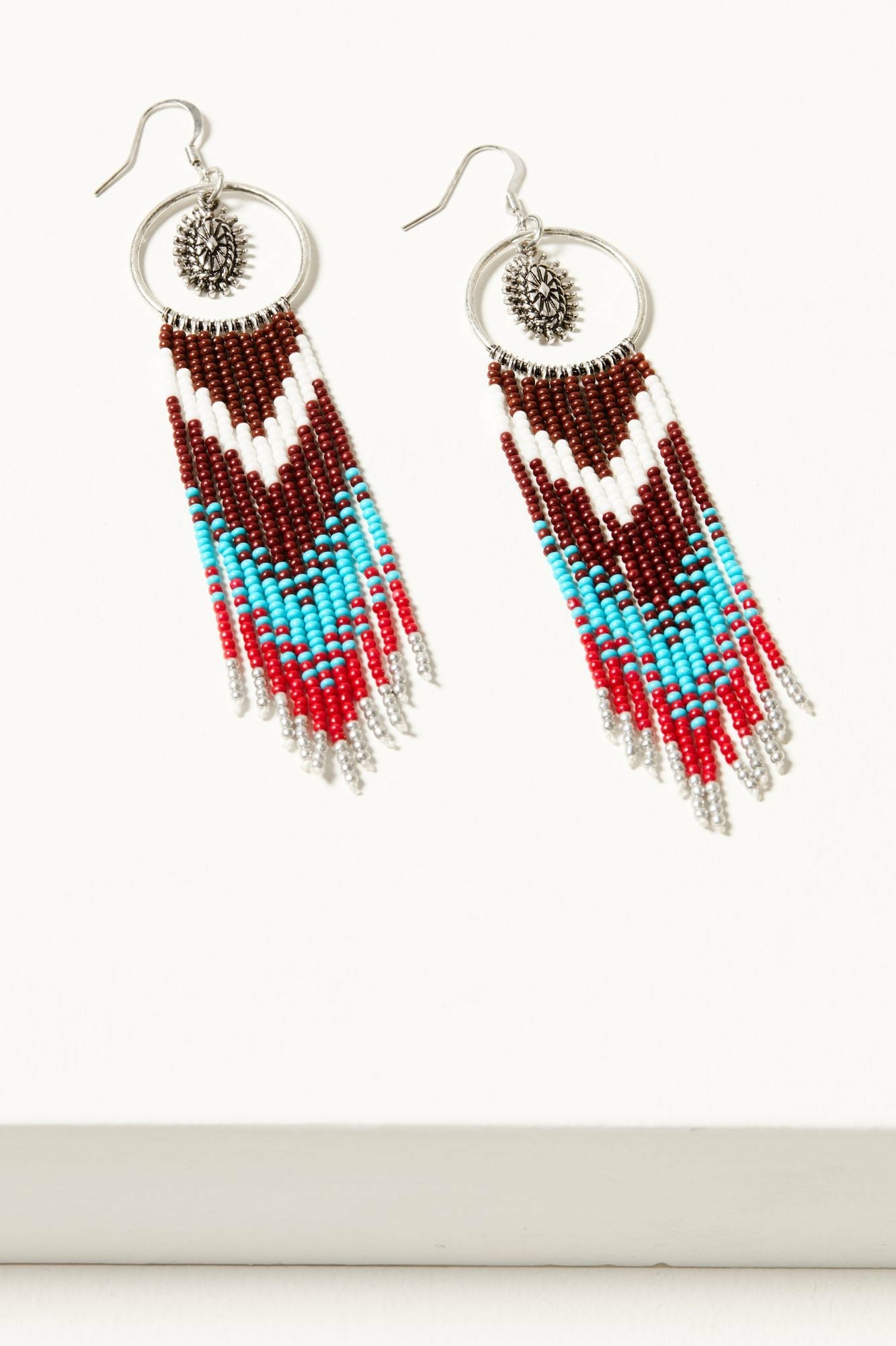 Idyllwind Women | Cezanne Antique Seed Bead Fringe Earrings
