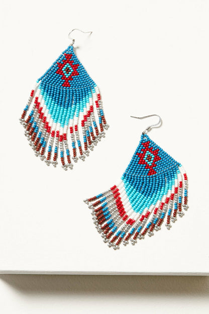 Idyllwind Women | Blueridge Antique Seed Bead Fringe Earrings