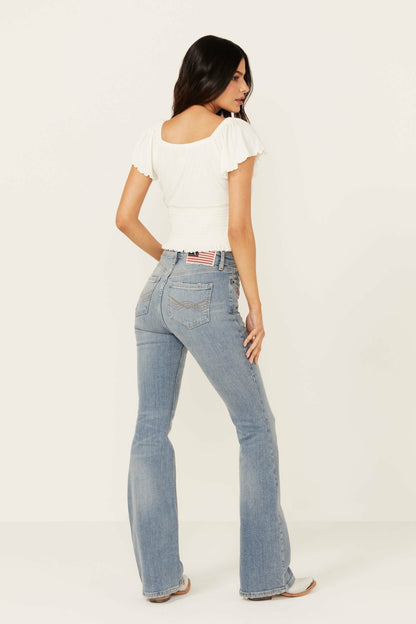 Idyllwind Women | Western Cowboy Embroidered High Rise Bootcut Denim Jeans