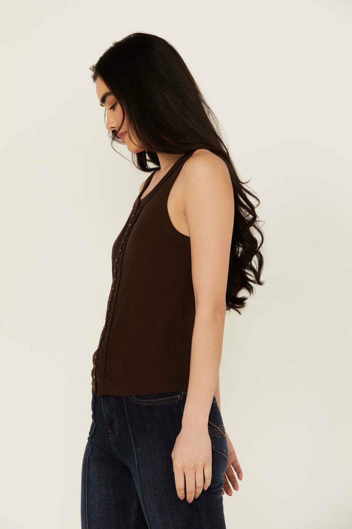 Idyllwind Women | Edna Button Front Ribbed Tank