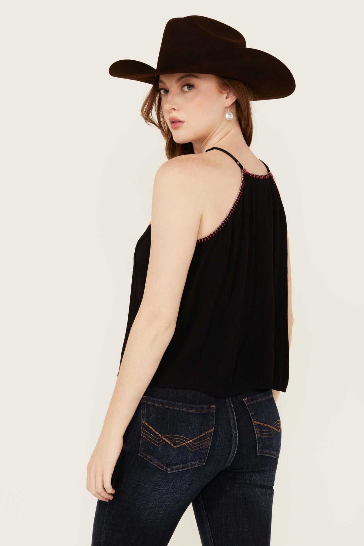 Idyllwind Women | Surrey Embroidered And Beaded Halter Top