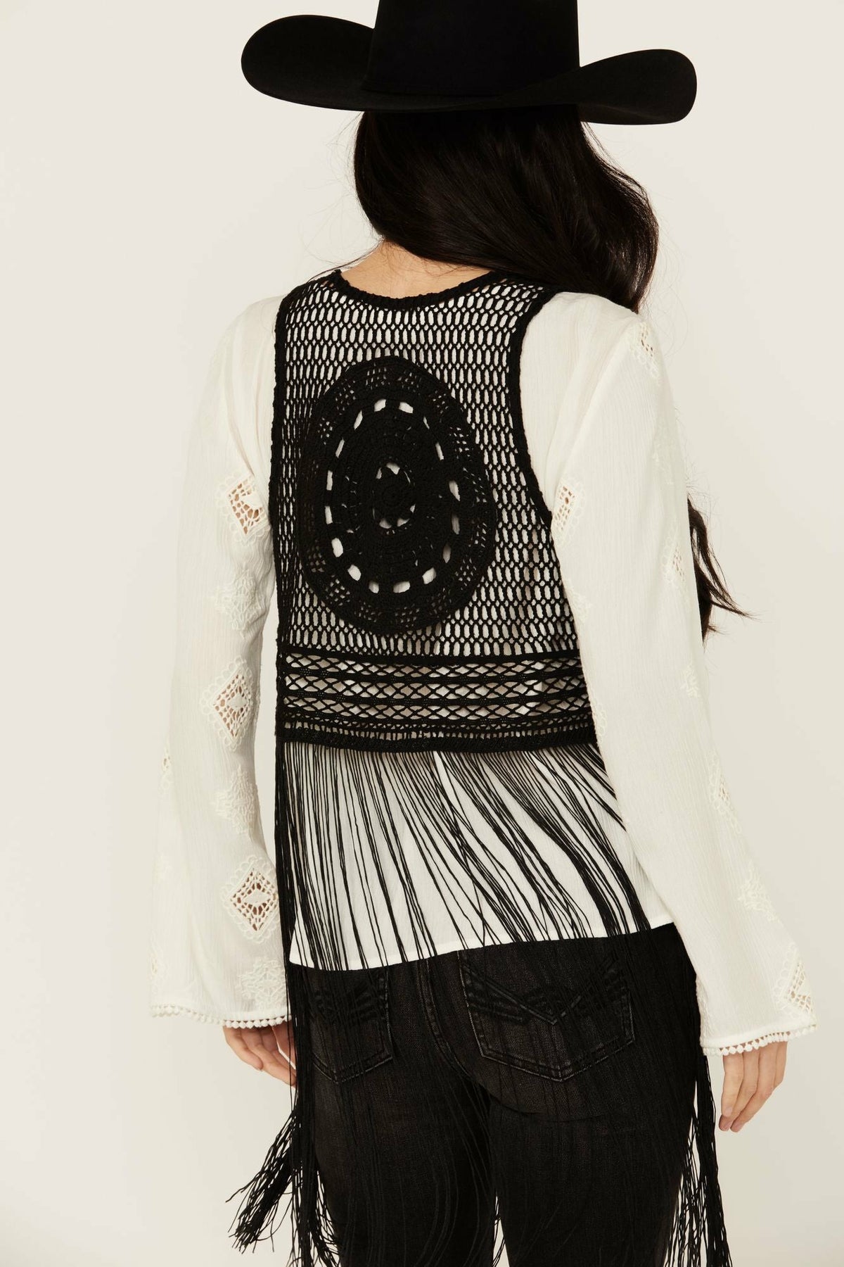 Idyllwind Women | Hawls Crochet Fringe Vest