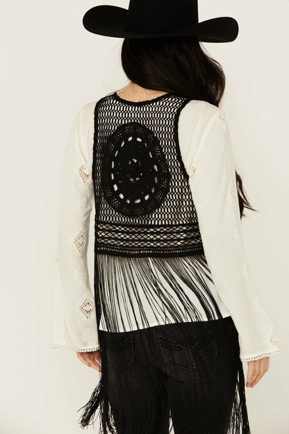 Idyllwind Women | Hawls Crochet Fringe Vest